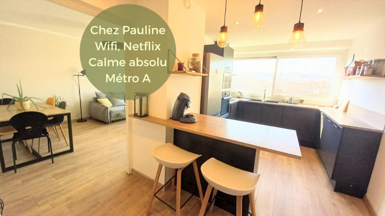 Magnifique Cocon - Metro A Republique - 2 Belles Chambres Avec Dressings - Wifi Gratuit - Netflix - Au Calme Absolu - Lumineux - Jardin Arbore Partage Dans La Residence 빌뢰르반 외부 사진